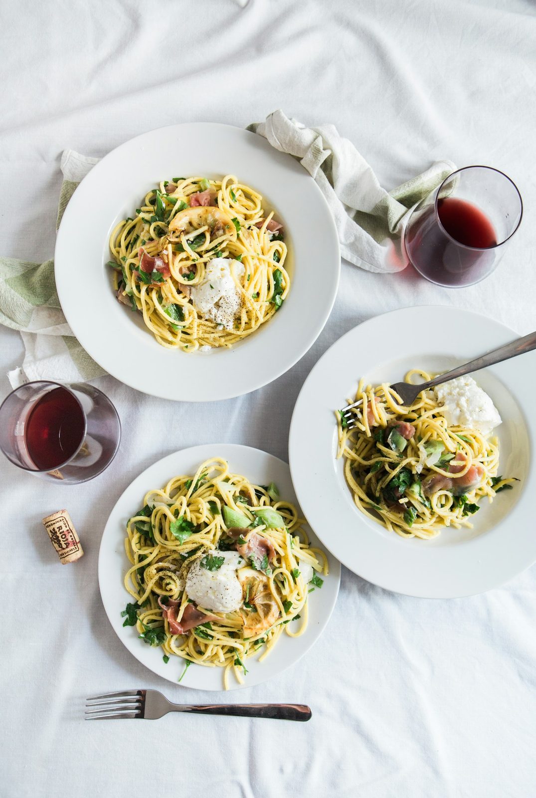 La tavola di Bruma: spaghetti alla chitarra e lambrusco