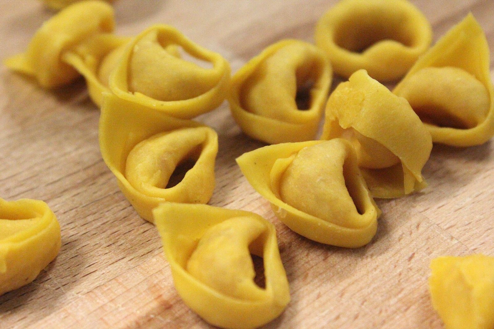 I tortellini chiusi a mano la mattina